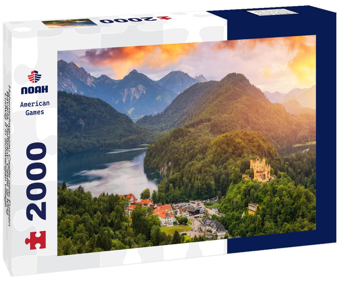 Hohenschwangau Castle near Fussen, Bavaria, Germany. Castle of King Ludwig II in Schwangau village 2000pc Puzzle