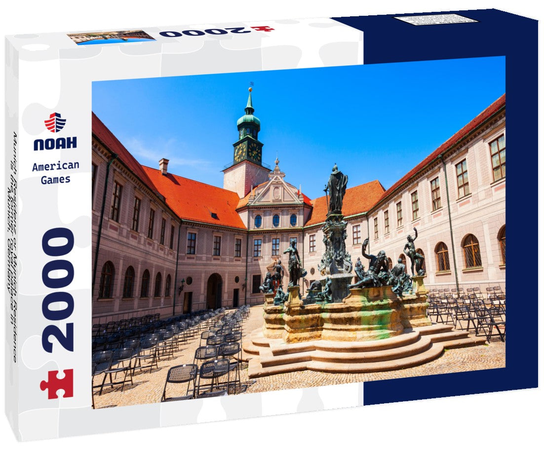 Munich Residenz or Munich Residence is the former royal palace in Munich, Germany 2000pc Puzzle