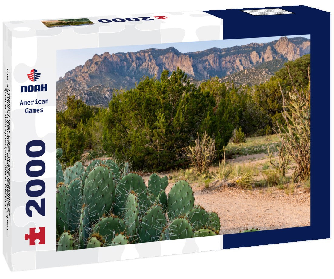 Prickly Pear Cacti in the foothills of the Sandia Mountains, Elena Gallegos Open Space, Albuquerque, New Mexico 2000pc Puzzle