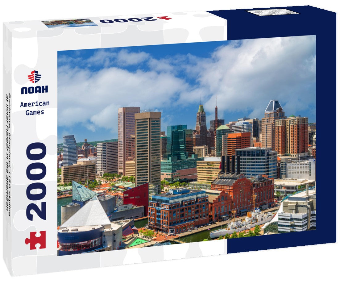 Baltimore, Maryland, USA skyline at Inner Harbor in the afternoon 2000pc Puzzle