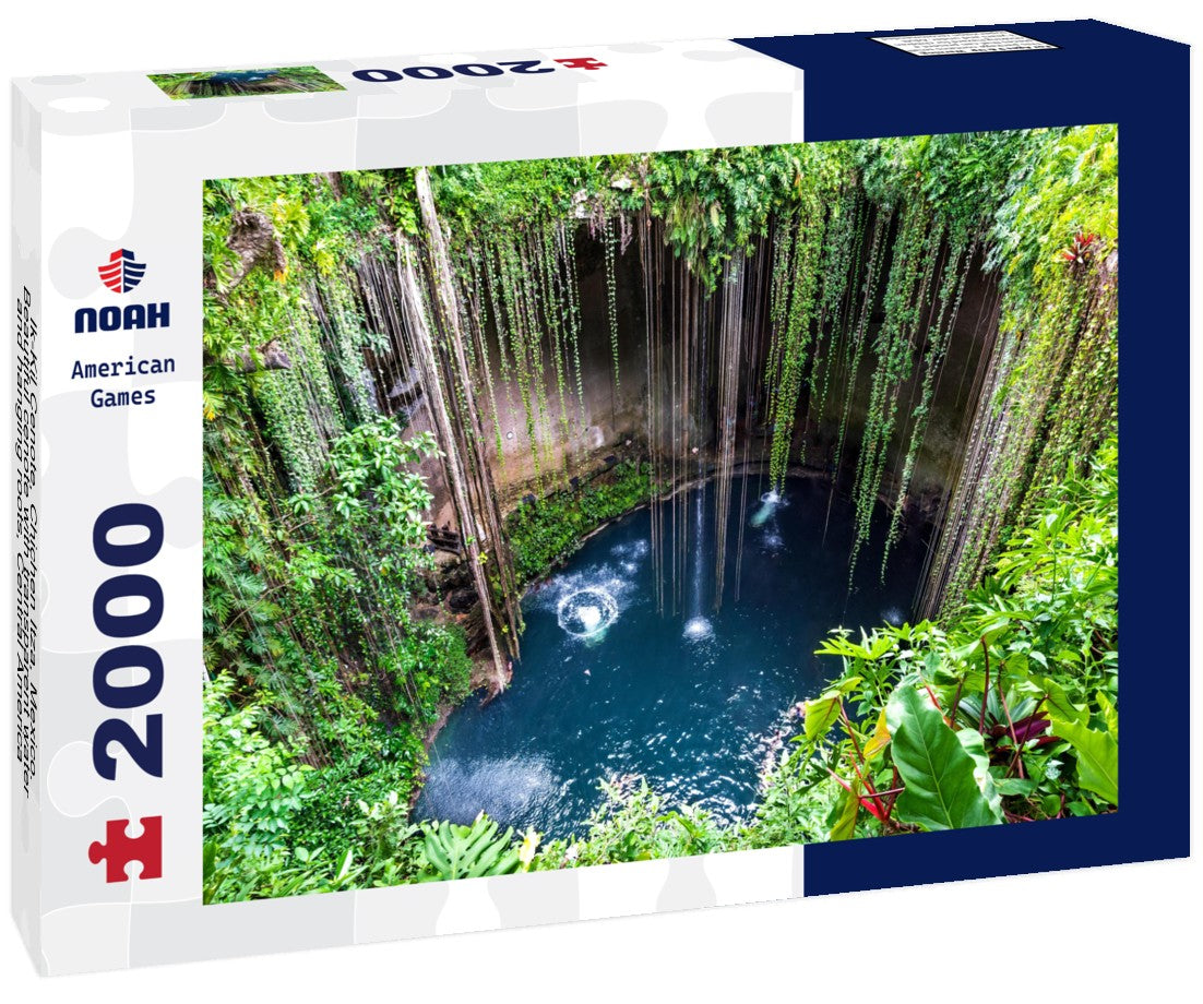 Ik-Kil Cenote, Chichen Itza, Mexico. Beautiful cenote with transparent water and hanging roots, Central America 2000pc Puzzle
