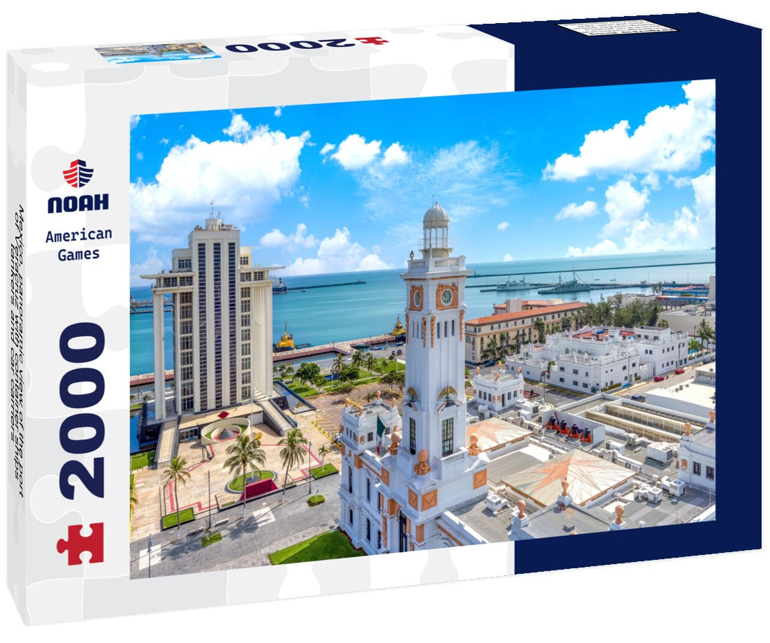 Mexico, the port of Veracruz with container ships, tankers and car carriers 2000pc Puzzle