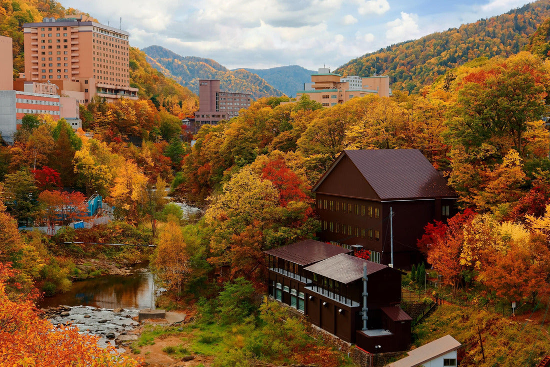 Autumn scene of Jozankei Onsen Resort, a famous hot spring destination in Sapporo, Hokkaido, Japan 2000pc Puzzle