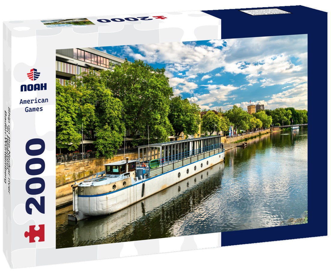 Ship on the Neckar river in Heilbronn - Baden-Württemberg, Germany 2000pc Puzzle