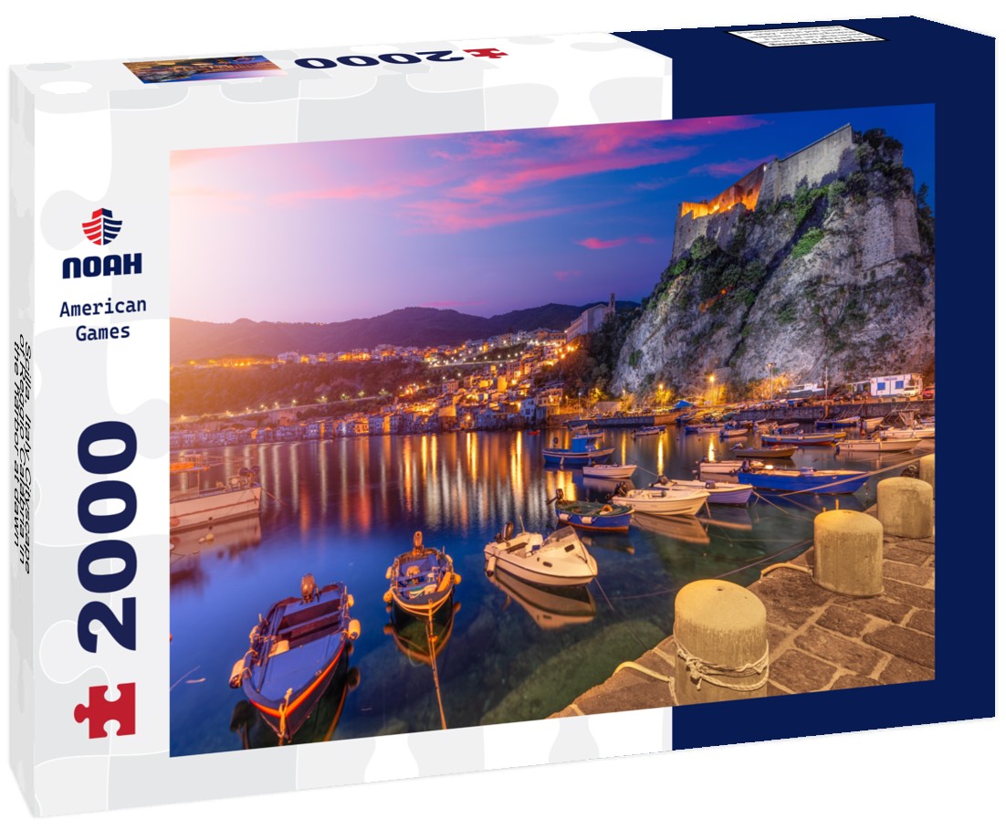 Scilla, Italy Cityscape of Reggio Calabria in the harbor at dawn 2000pc Puzzle