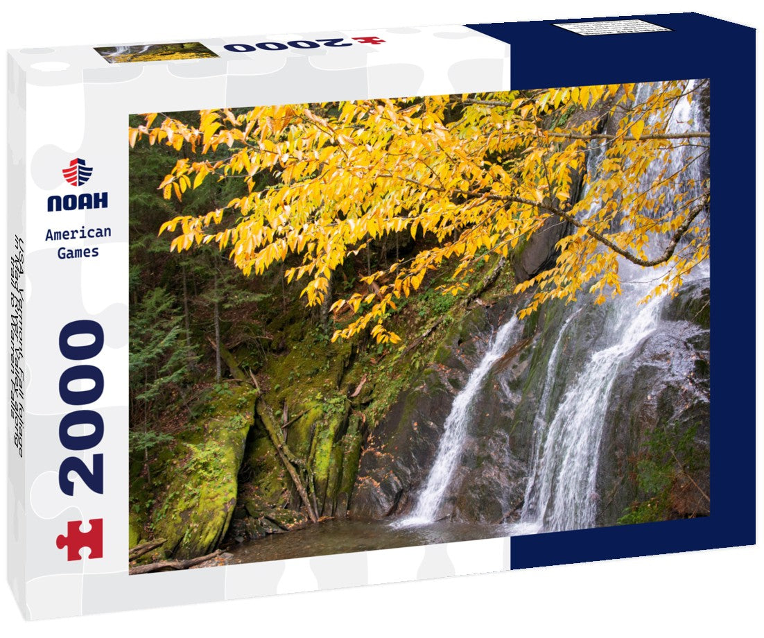 USA, Vermont, Fall foliage in Mad River Valley along trail to Warren Falls 2000pc Puzzle