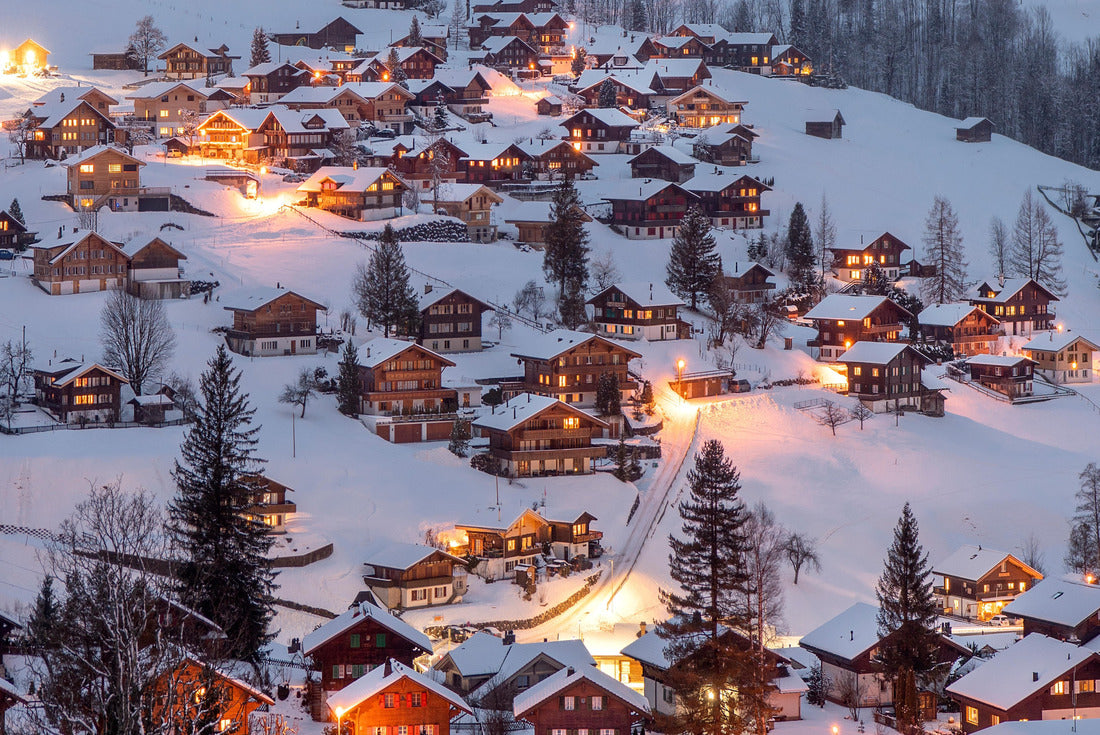 Winter wonderland in Grindelwald, Switzerland 2000pc Puzzle