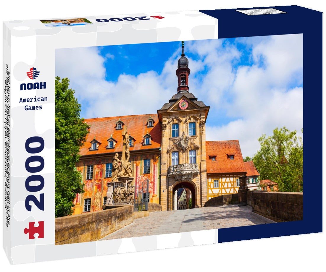 Old town hall of Bamberg or town hall in the old town of Bamberg. Bamberg is a city on the Regnitz in Upper Franconia, Bavaria 2000pc Puzzle