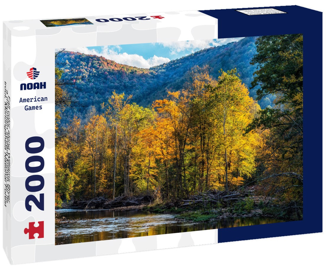 Fall color along Williams River, a mountain stream known for its trout, Monongahela National Forest, West Virginia, USA. 2000pc Puzzle