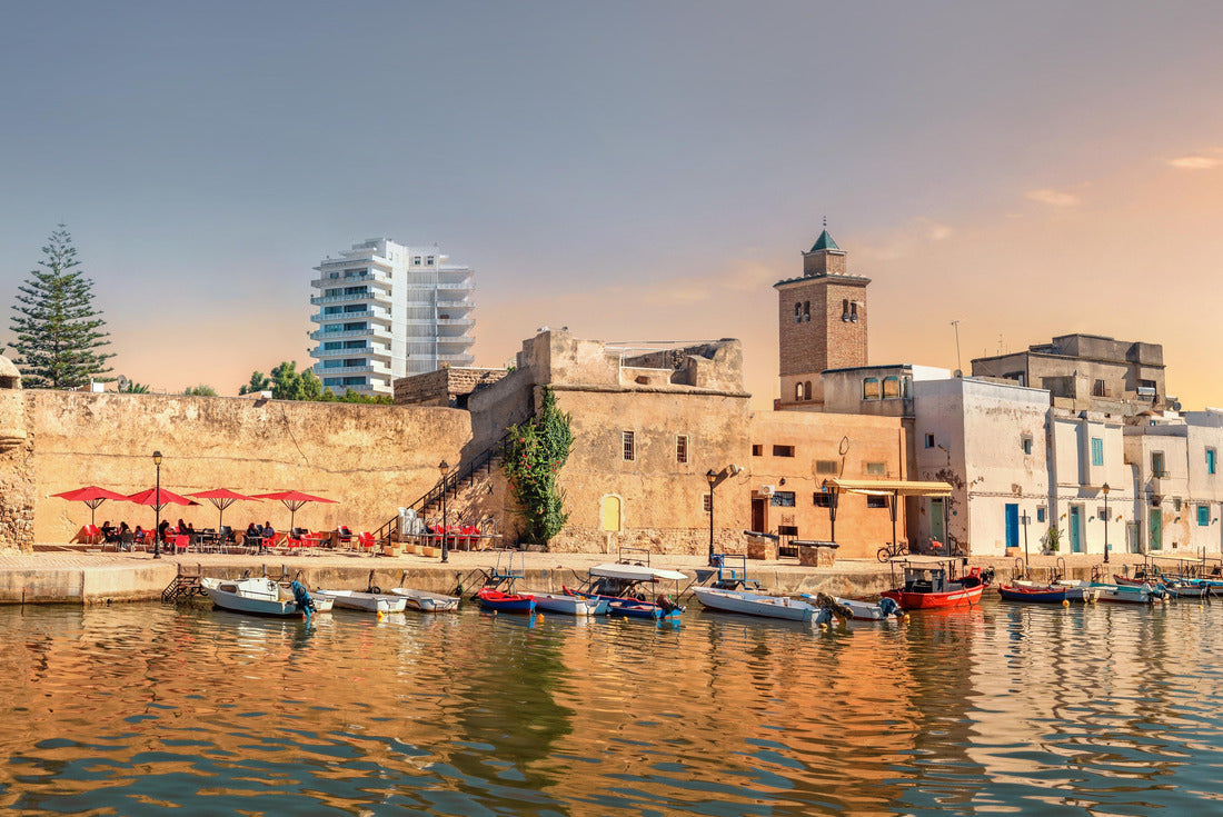 the sea with historic buildings in the old port of Bizerte. Tunisia, North Africa 2000pc Puzzle