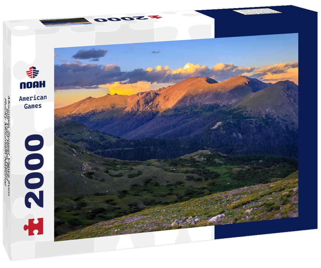 Mountain Sunset Views from the Trail Ridge Road, Rocky Mountain National Park, Colorado 2000pc Puzzle