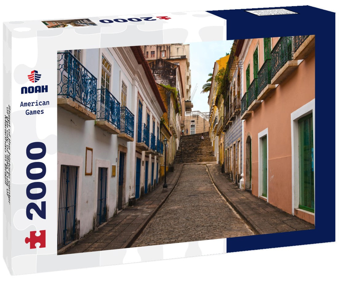 Street of the historic center of the city of Sao Luis of Maranhao in Brazil 2000pc Puzzle