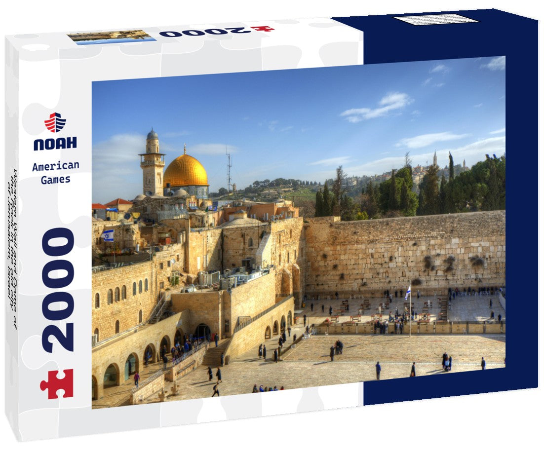 Western Wall and Dome of the Rock in the old city of Jerusalem, Israel 2000pc Puzzle