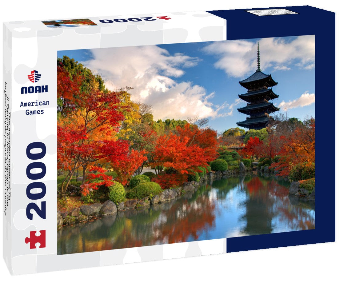 The wooden tower of To-ji Temple in Nara Japan is the largest temple pagoda in the country at a height of 54.8 meters 2000pc Puzzle
