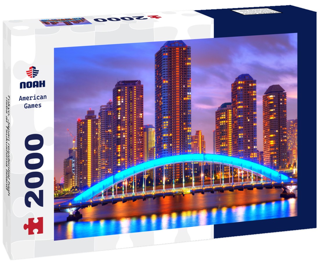 Tokyo, Japan residential high rises at Tsukushima Island 2000pc Puzzle