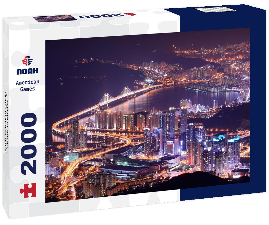 Skyline of Busan, South Korea at night 2000pc Puzzle