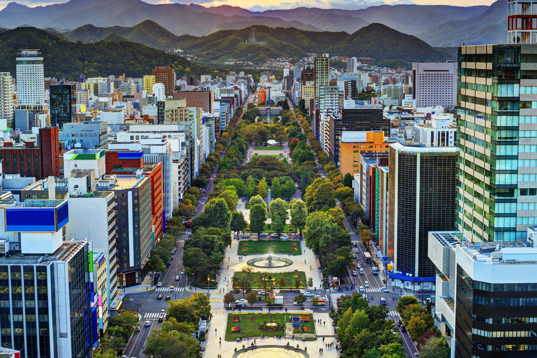 Cityscape of Sapporo, Hokkaido, Japan at Odori Park 2000pc Puzzle