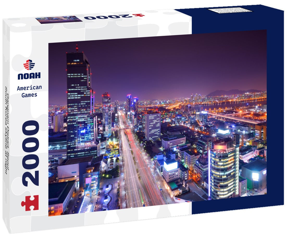 Gangnam District, Seoul, South Korea skyline at night 2000pc Puzzle