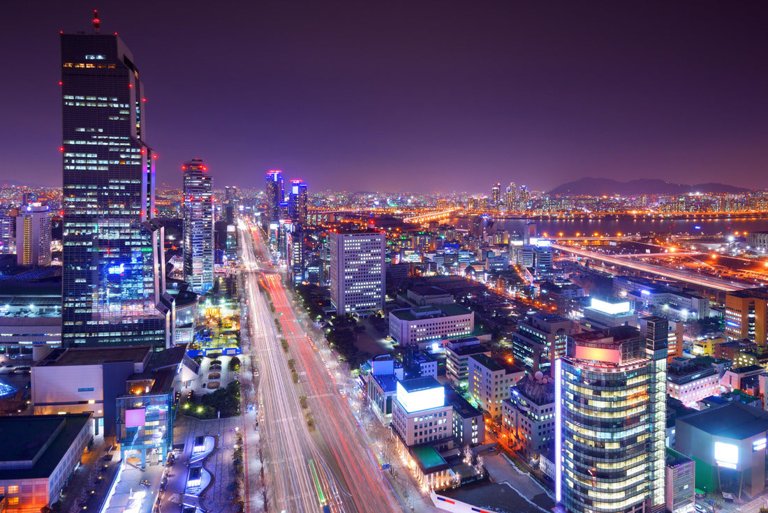 Gangnam District, Seoul, South Korea skyline at night 2000pc Puzzle