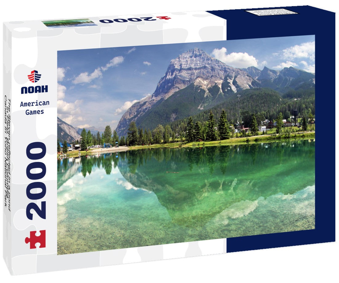 The Steven reflected in a pond in Field, British Columbia, Canada In Yoho National Park 2000pc Puzzle