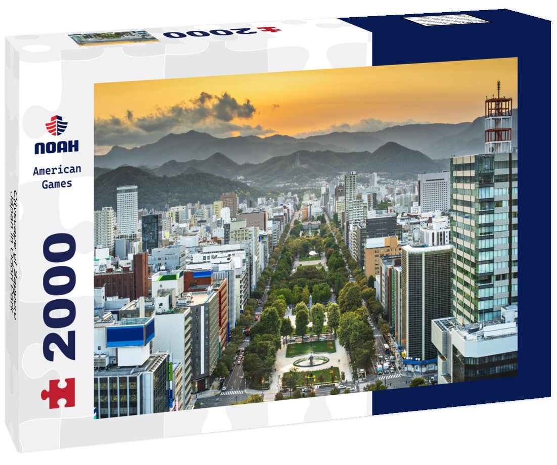 Cityscape of Sapporo, Japan in Odori Park 2000pc Puzzle