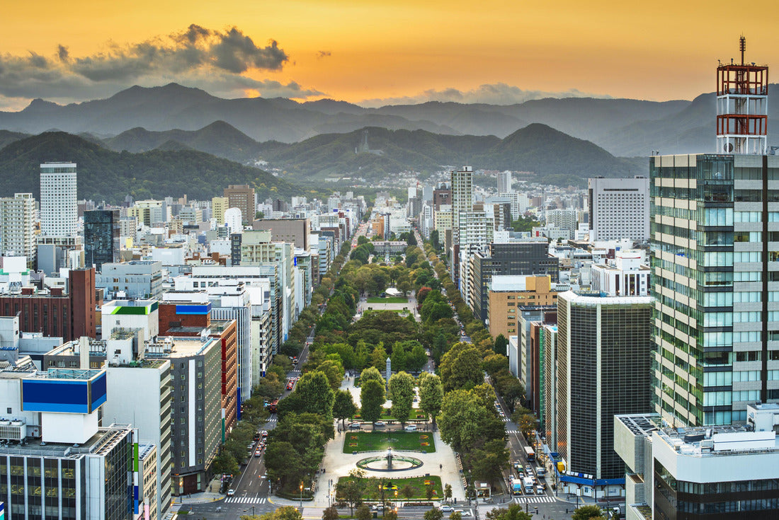 Cityscape of Sapporo, Japan in Odori Park 2000pc Puzzle