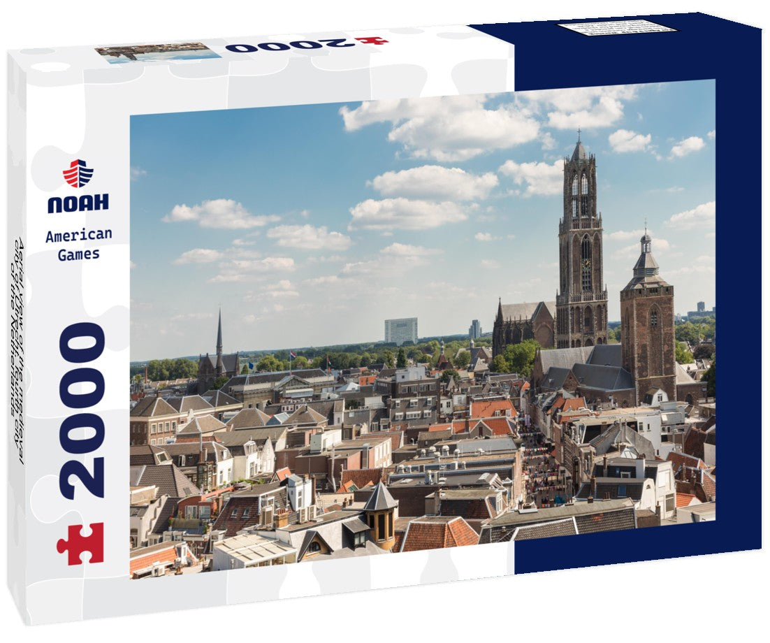 Aerial view of the medieval city of Utrecht, fourth city of the Netherlands 2000pc Puzzle