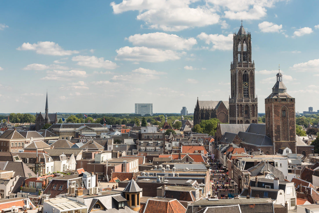Aerial view of the medieval city of Utrecht, fourth city of the Netherlands 2000pc Puzzle