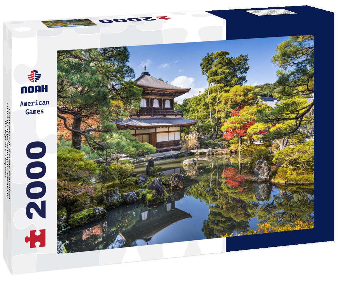 Ginkaku-ji Silver Pavilion during the autumn season in Kyoto, Japan 2000pc Puzzle