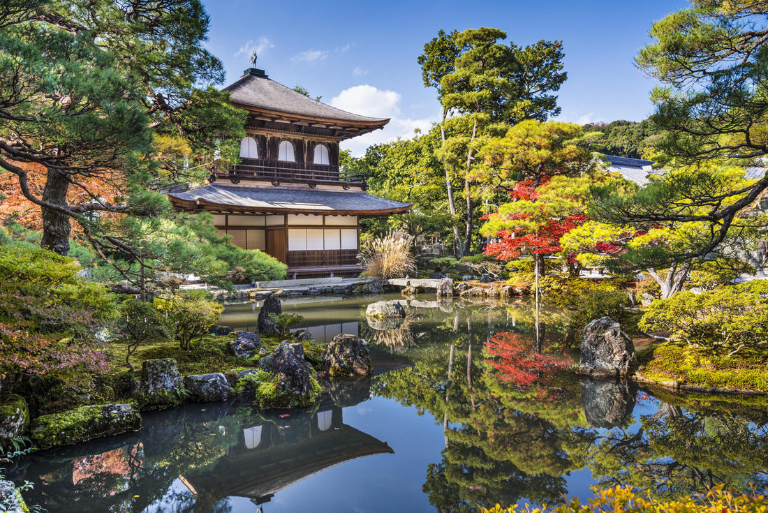 Ginkaku-ji Silver Pavilion during the autumn season in Kyoto, Japan 2000pc Puzzle