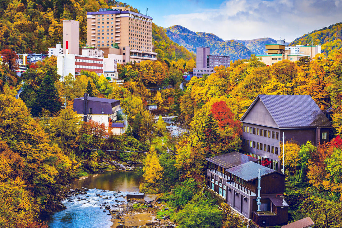 Jozankei, Japan hot spring resort town during the autumn season 2000pc Puzzle