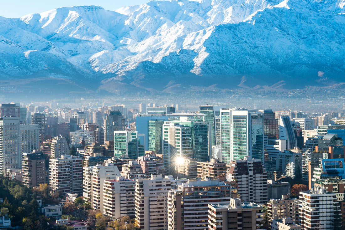 Santiago de Chile White Cityscape 2000pc Puzzle