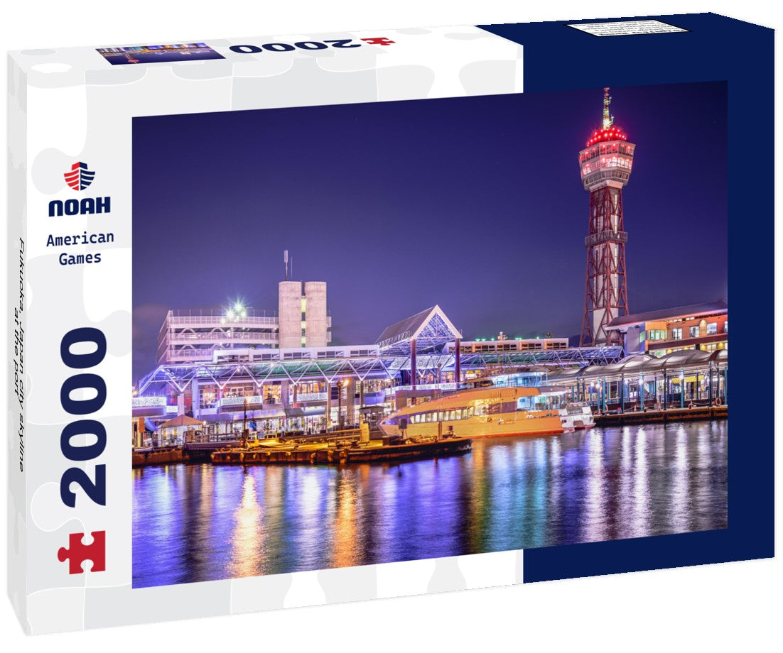 Fukuoka, Japan city skyline at the port 2000pc Puzzle