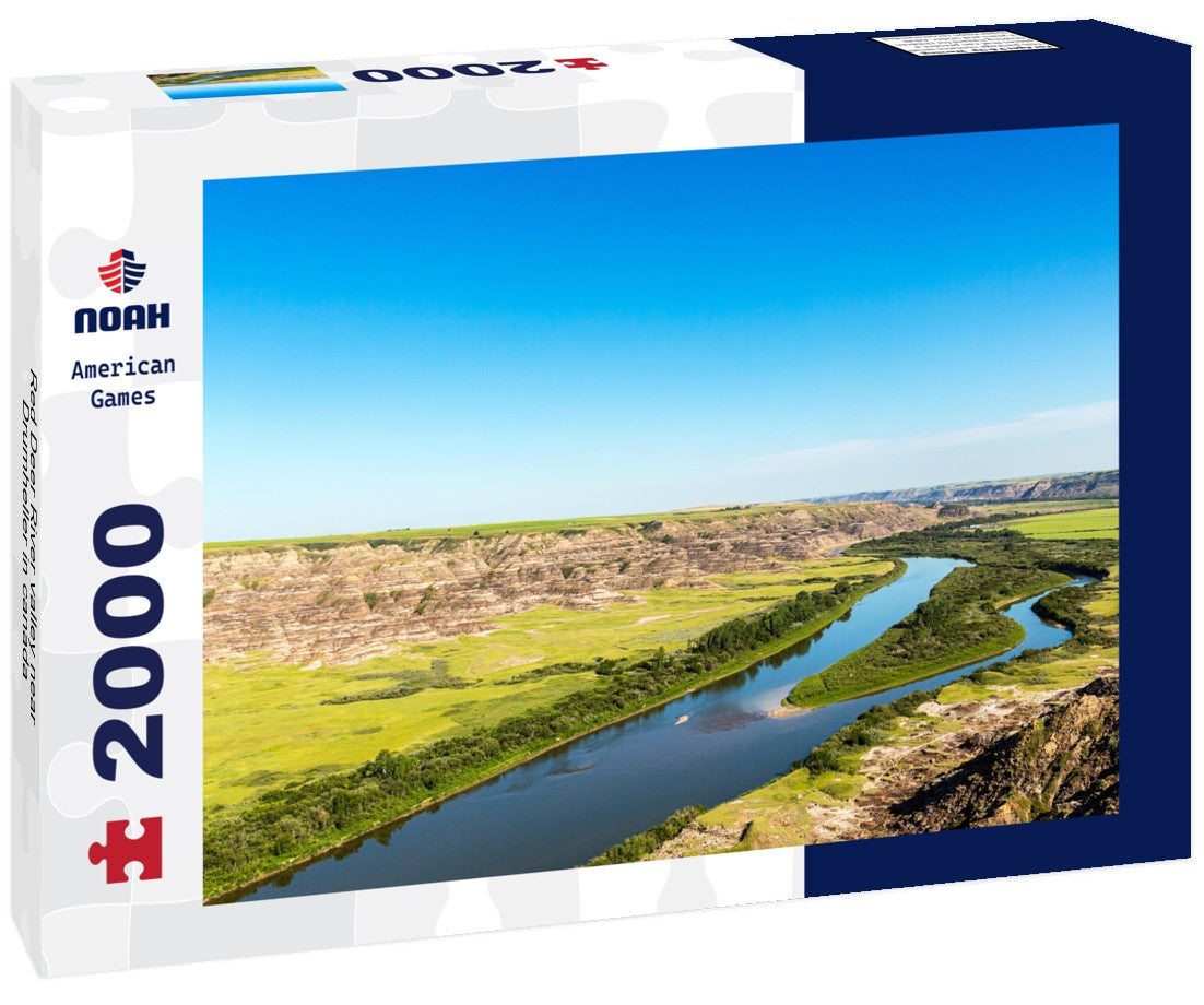 Red Deer River valley near Drumheller in canada 2000pc Puzzle