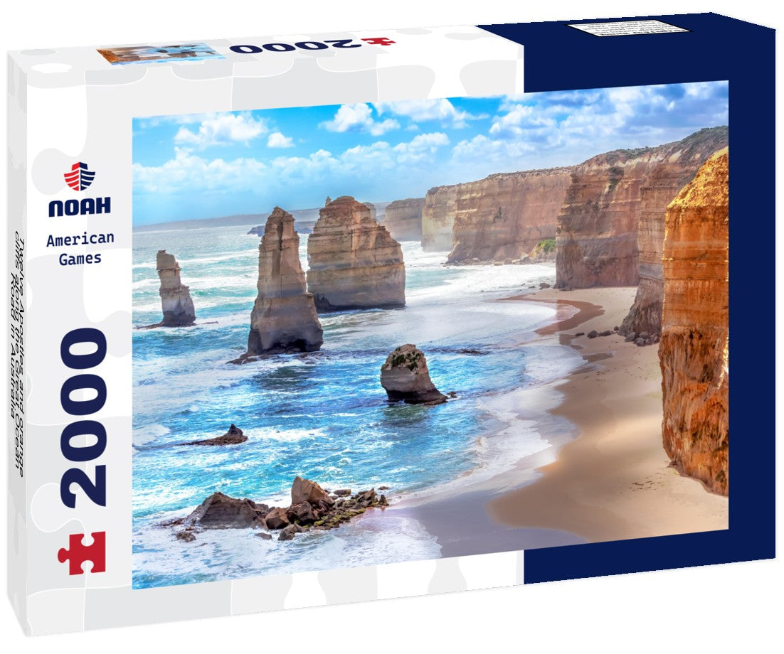Twelve Apostles and orange cliffs along the Great Ocean Road in Australia 2000pc Puzzle