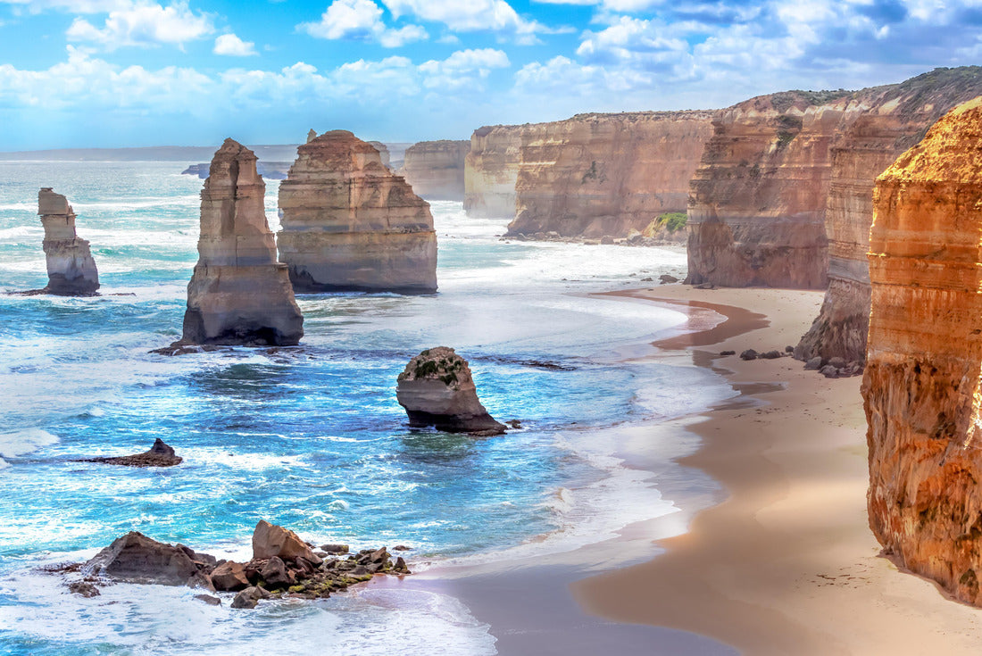 Twelve Apostles and orange cliffs along the Great Ocean Road in Australia 2000pc Puzzle