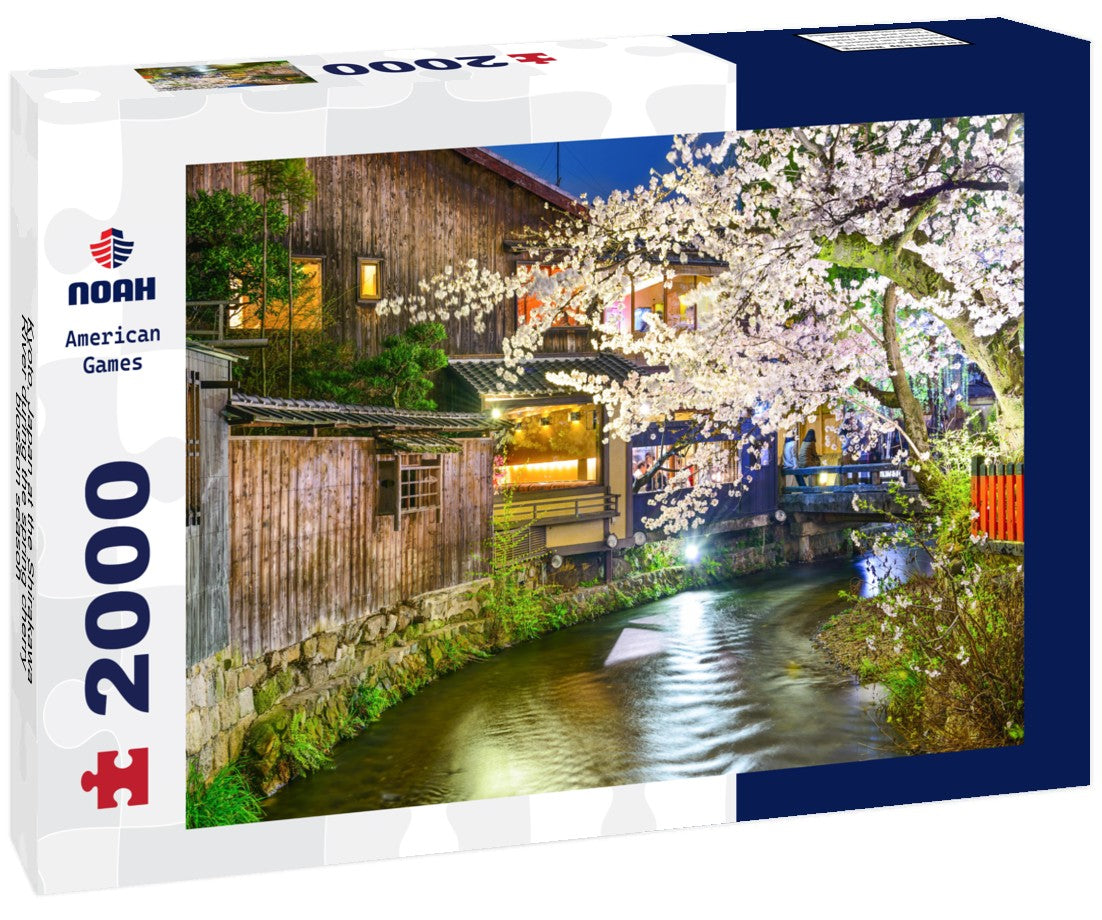 Kyoto, Japan at the Shirakawa River during the spring cherry blosson season 2000pc Puzzle
