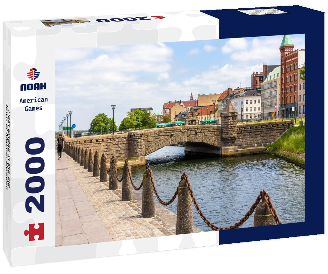 Petri Bridge in the old town of Malmo, Sweden 2000pc Puzzle