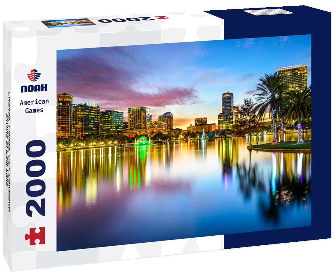 Orlando, Florida, USA Downtown skyline at Eola Lake 2000pc Puzzle