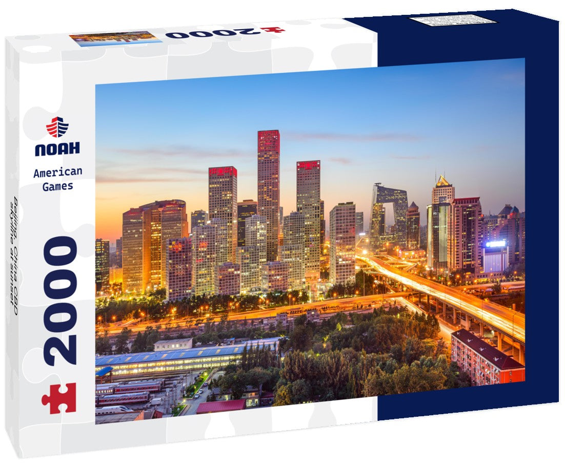 Beijing, China CBD skyline at sunset 2000pc Puzzle