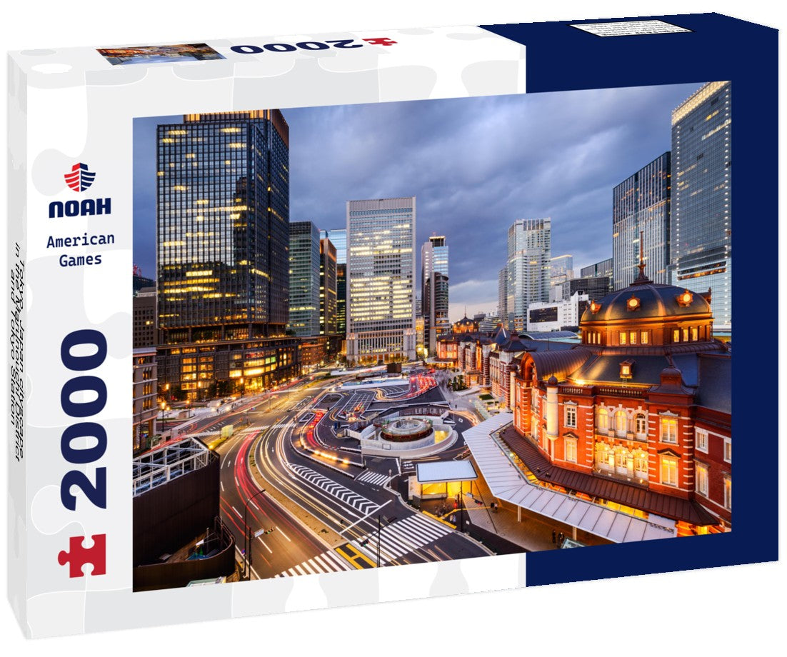Tokyo, Japan cityscape in the Marunouchi District and Tokyo Station 2000pc Puzzle