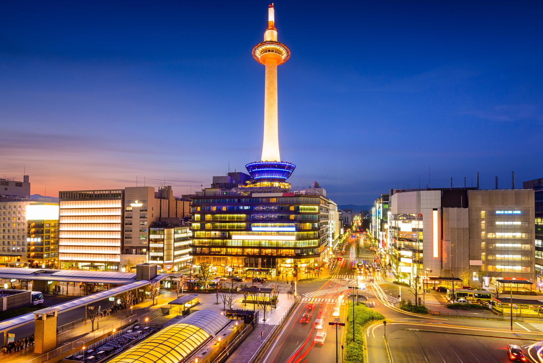 Kyoto, Japan downtown city skyline at night 2000pc Puzzle