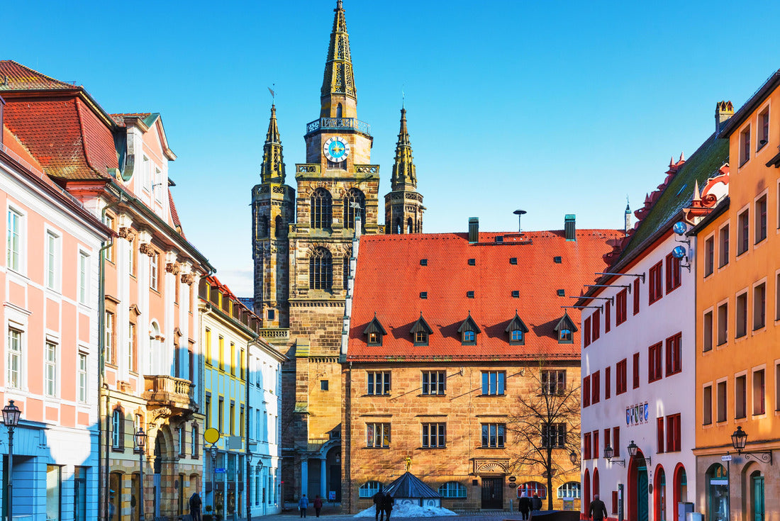 the old town architecture of Ansbach, Bavaria, Germany 2000pc Puzzle