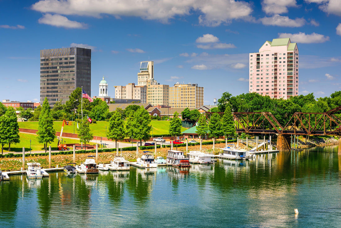 Augusta, Georgia, USA Downtown Skyline on the Savannah River 2000pc Puzzle