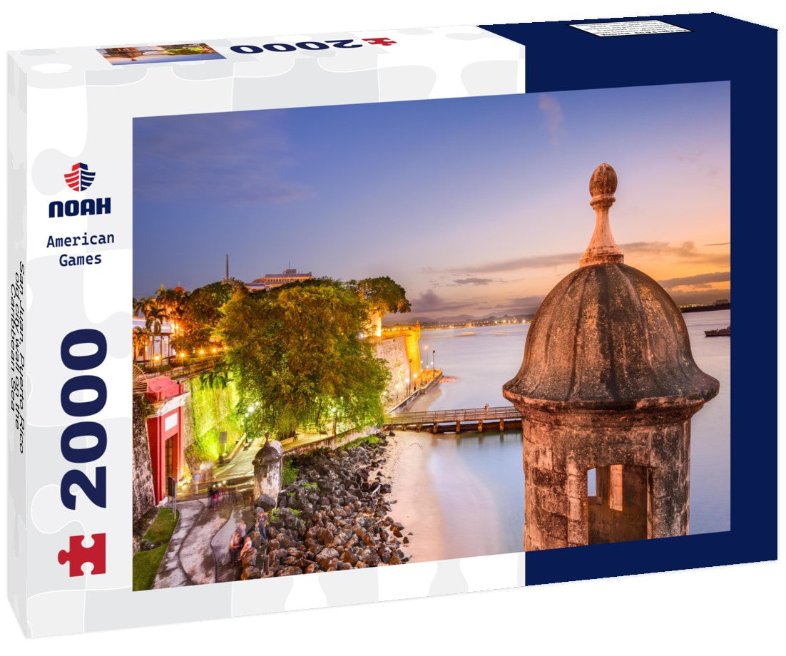 San Juan, Puerto Rico old city wall on the Caribbean Sea 2000pc Puzzle