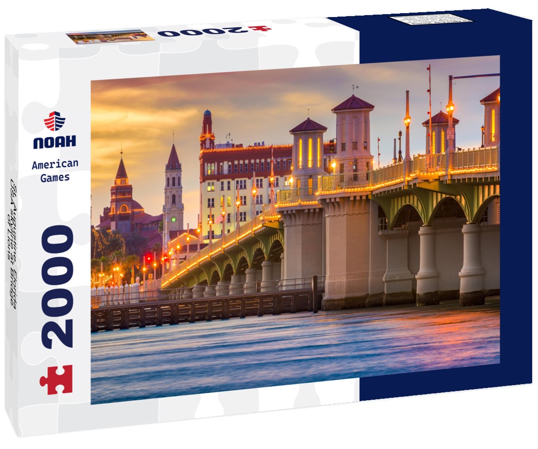 St. Augustine, Florida, USA skyline at Bridge of Lions 2000pc Puzzle