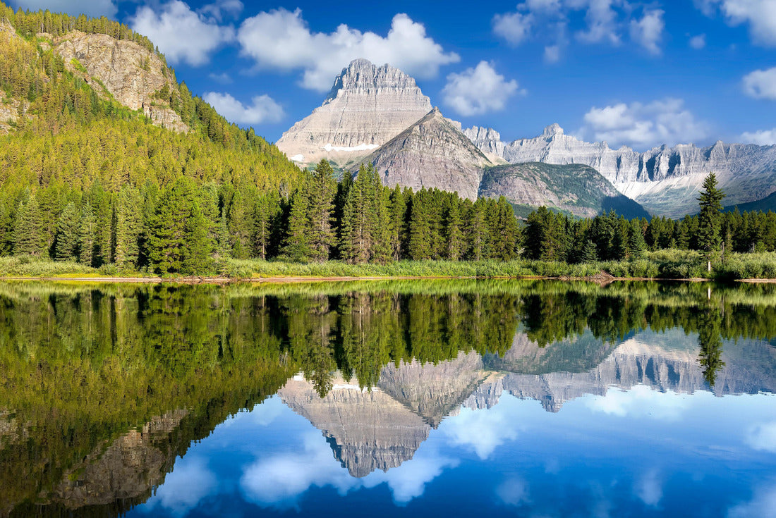 Noah Jigsaw Puzzle Peaceful calm reflections on Lake Josephine in Glacier National Park 2000 pieces