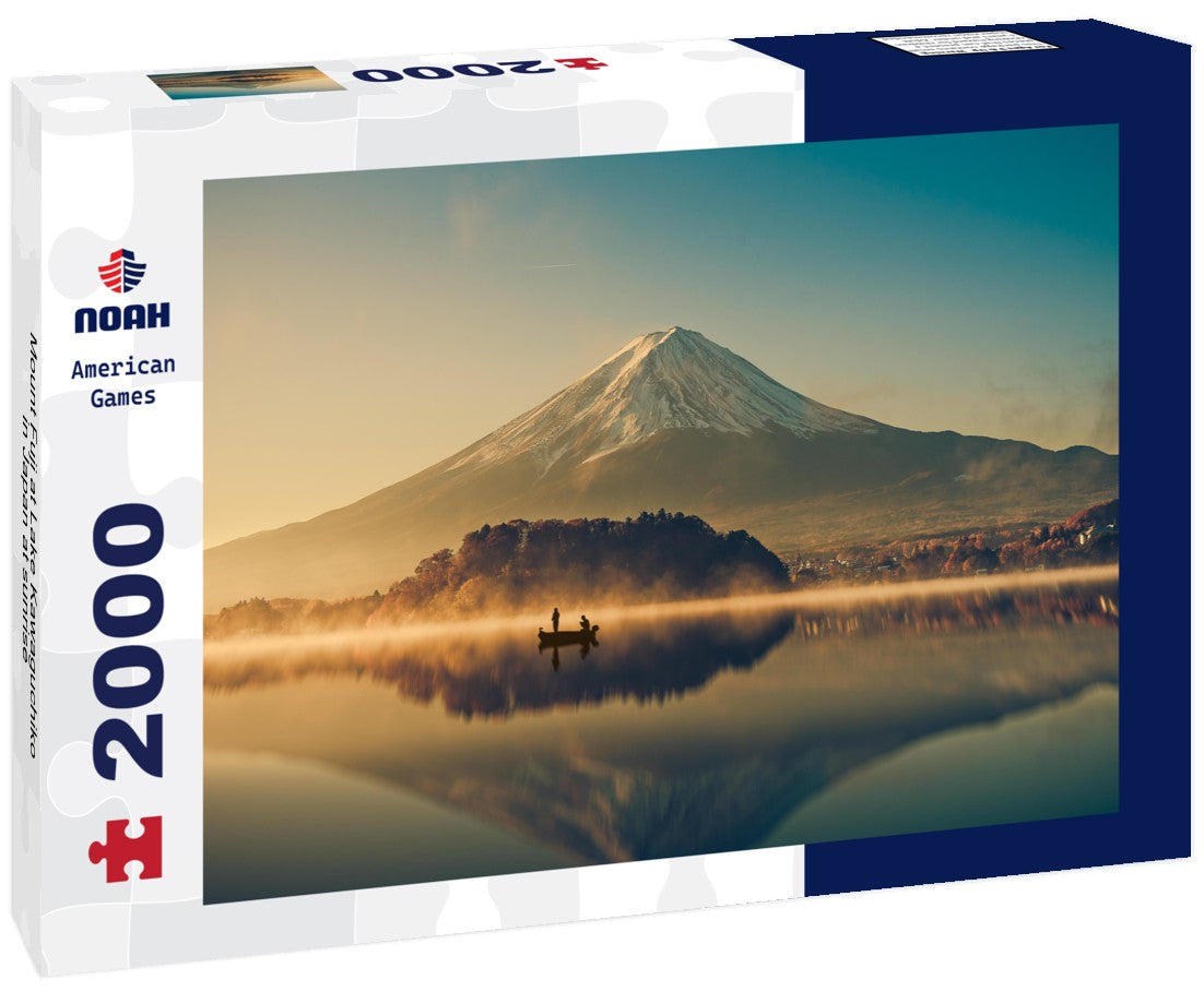 Mount Fuji at Lake Kawaguchiko in Japan at sunrise 2000pc Puzzle
