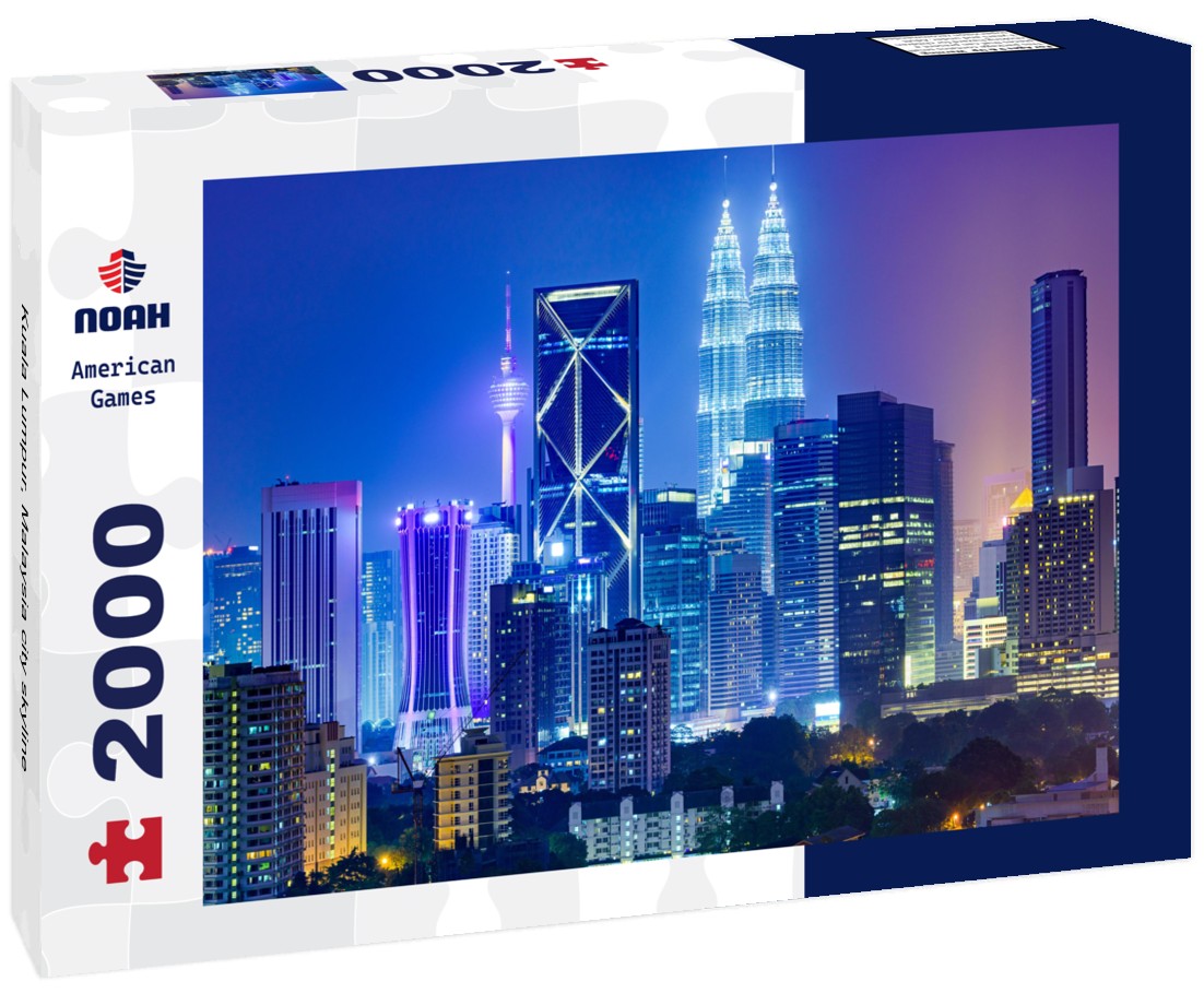 Kuala Lumpur, Malaysia city skyline 2000pc Puzzle