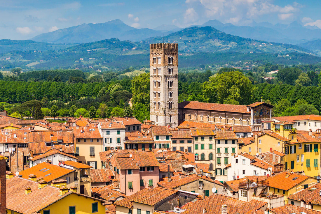 the Italian city of Lucca with its typical terracotta roofs 2000pc Puzzle
